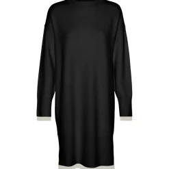 VERO MODA dame kjole VMSABA - Black W BIRCH CONTRAST