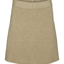 VERO MODA dame nederdel VMGOLD - Silver Mink W. MELANGE