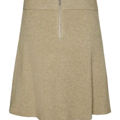 VERO MODA dame nederdel VMGOLD - Silver Mink W. MELANGE