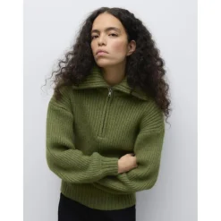 VERO MODA Dame Pullover Awulla - calliste green
