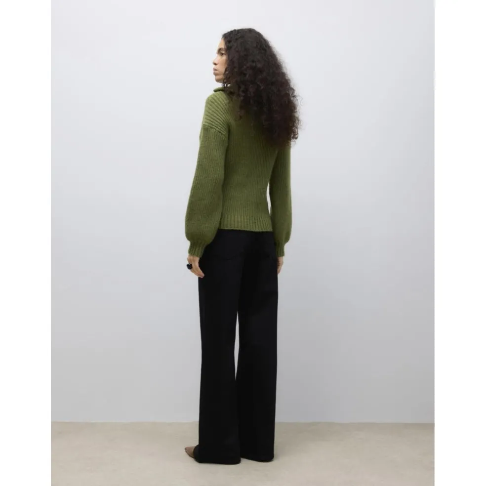 VERO MODA Dame Pullover Awulla - calliste green