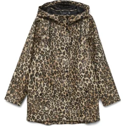 VERO MODA Dame Regnjakke VMMALOU - Irish Cream AOP:LEO