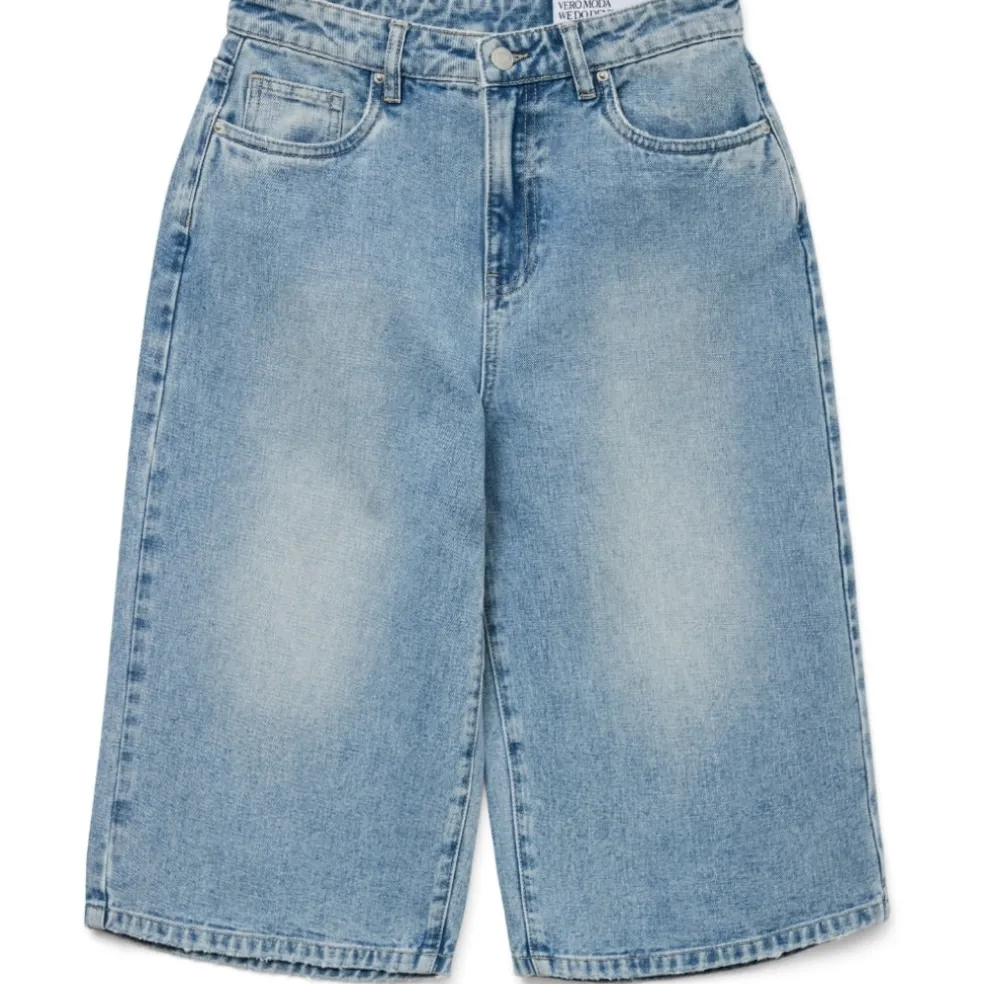 VERO MODA DAME SHORTS VMNOCHA - Light Blue Denim
