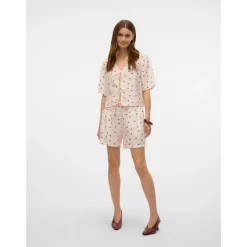 VERO MODA dame shorts VMODETTE - Snow White Strawberry w. dots