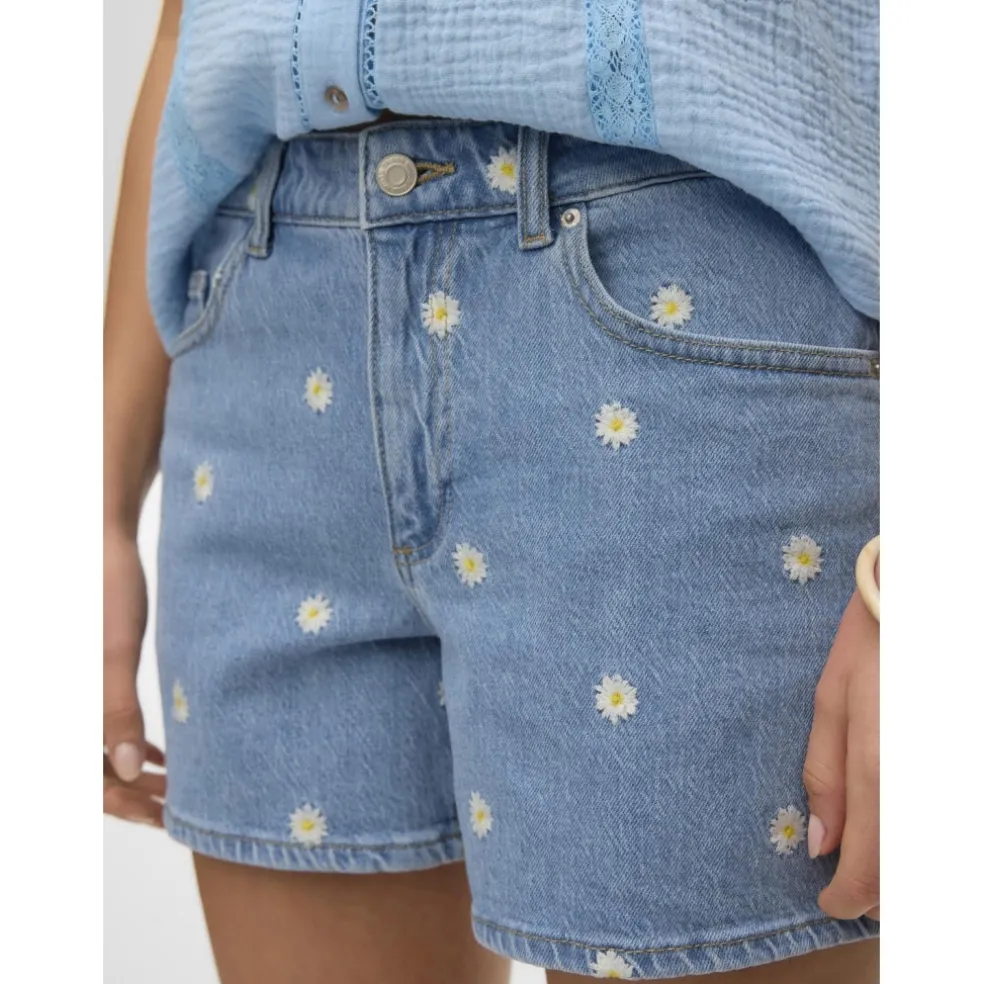 VERO MODA DAME SHORTS VMTESS - Light Blue Denim