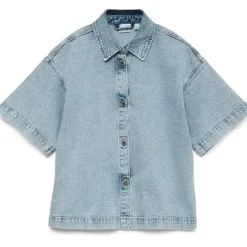 VERO MODA DAME SKJORTE VMTESSA - Light Blue Denim