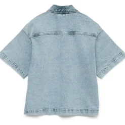 VERO MODA DAME SKJORTE VMTESSA - Light Blue Denim