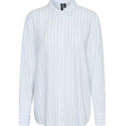 VERO MODA dame skjorte VMLINN - Snow White Olga Airy Blue
