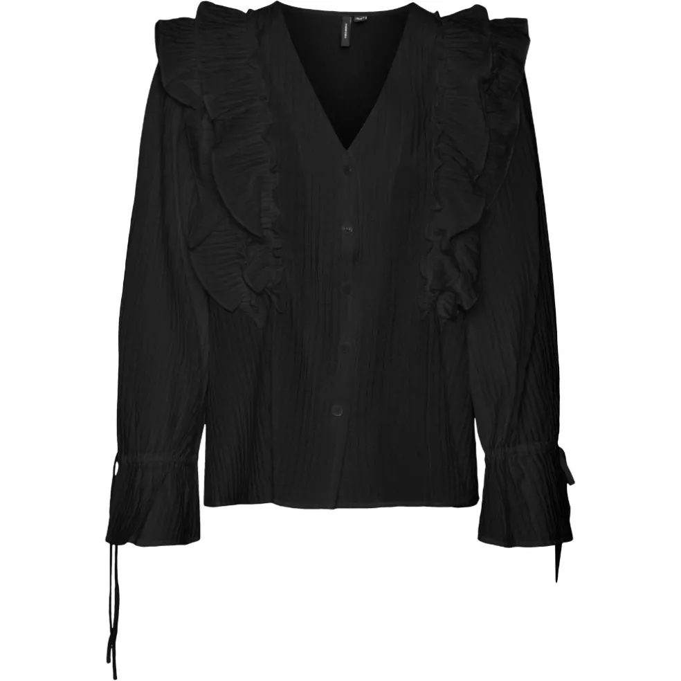 VERO MODA dame skjorte VMKAUSA - Black