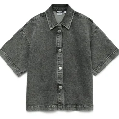 VERO MODA DAME SKJORTE VMTESSA - Medium Grey Denim