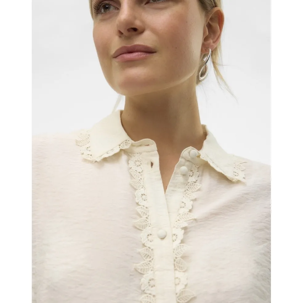 VERO MODA dame skjorte VMGINA - Birch