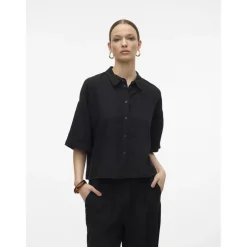 VERO MODA dame skjorte VMLINN - Black