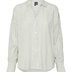 VERO MODA dame skjorte VMBUMPY - Snow White Moon rock