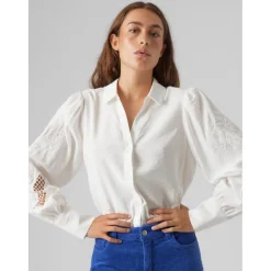 Vero Moda dame skjorte VMOSLA - Snow white