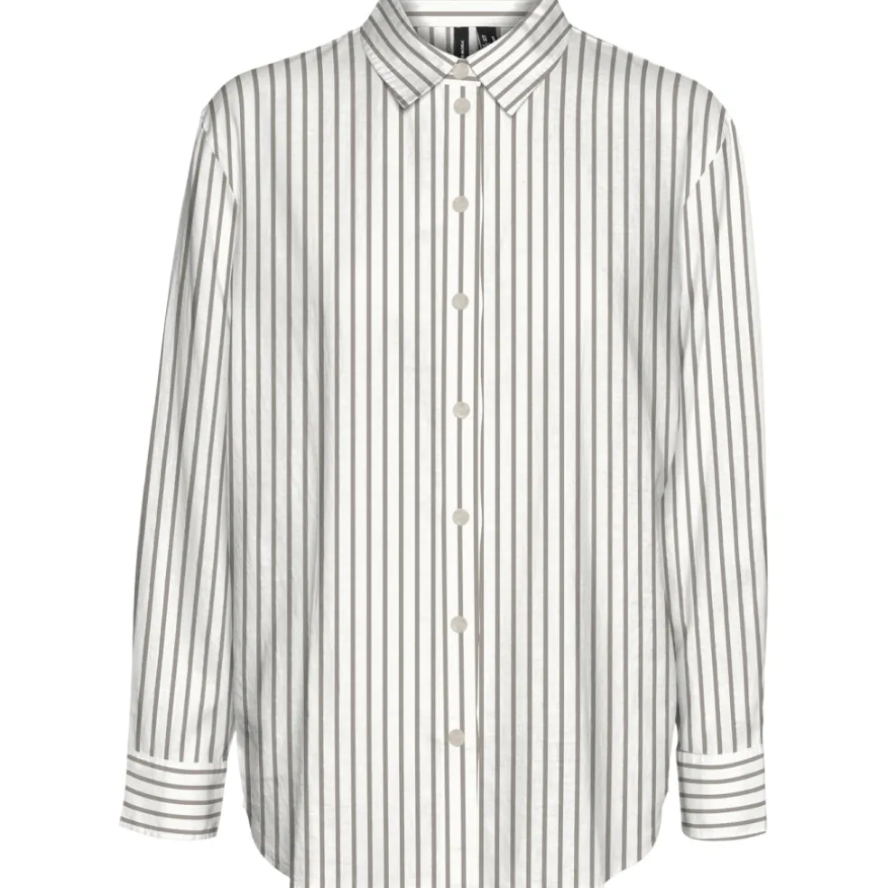 VERO MODA dame skjorte VMLINN - Snow White Olga moon rock