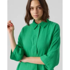 Vero Moda dame skjortekjole VmNatali - Bright Green