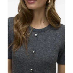 Vero Moda dame strik kjole VMJOHANNA - Medium grey melange