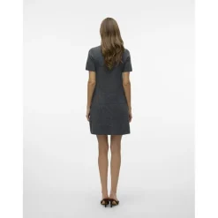 Vero Moda dame strik kjole VMJOHANNA - Medium grey melange
