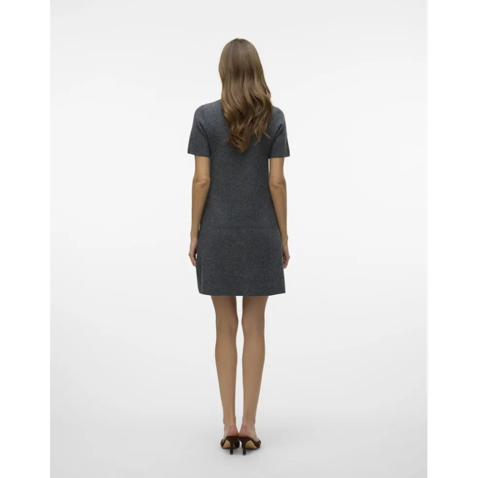 Vero Moda dame strik kjole VMJOHANNA - Medium grey melange