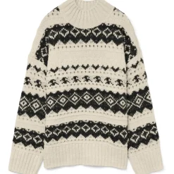 Vero moda dame strik trøje VMAMPLE - Birch BLACK