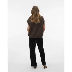 Vero moda dame strik vest VMSALTY - Chocolate Torte