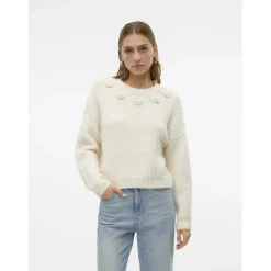 VERO MODA dame strik VMALETTA - Birch W. MELANGE