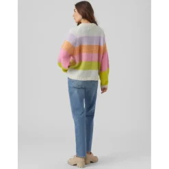 VERO MODA dame strik VMCRUZ - Birch W. SKYWAY/TANGERINE/SACHET/SULPHUR