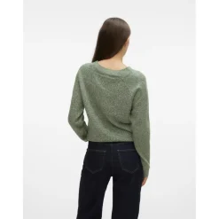 Vero Moda dame strik VMDOFFY - Rifle Green MELANGE