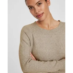 Vero Moda dame strik VMDOFFY - Sepia Tint Melange