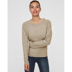 Vero Moda dame strik VMDOFFY - Sepia Tint Melange