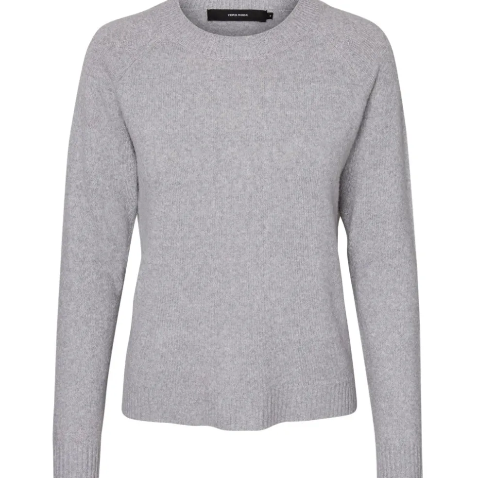 Vero Moda dame strik VMDOFFY - Light Grey Melange