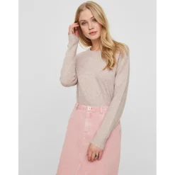 Vero Moda dame strik VMDOFFY - Woodrose Melange