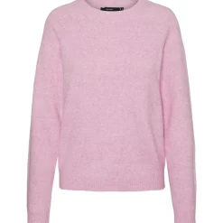 Vero Moda dame strik VMDOFFY - Fuchsia Pink MELANGE