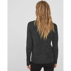 Vero Moda dame strik VMDOFFY - Black Melange