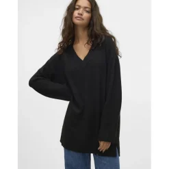 VERO MODA dame strik VMESTI - Black
