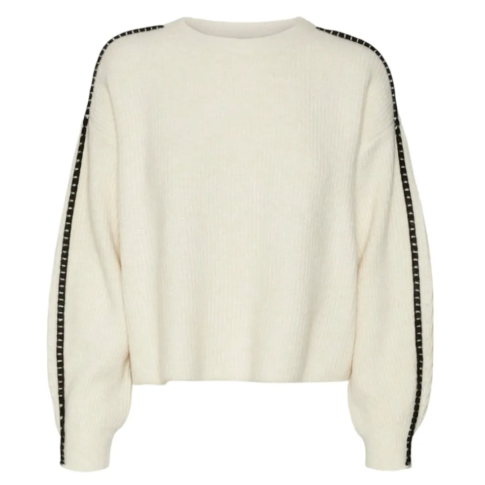 VERO MODA dame strik VMZORA - Birch W. CHOCOLATE TORTE STITCH