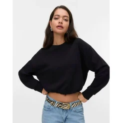 VERO MODA DAME SWEATSHIRT VMVIANA - Black