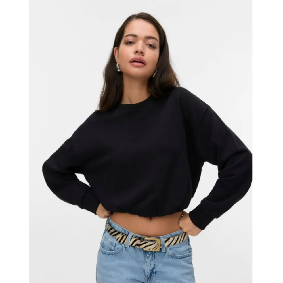 VERO MODA DAME SWEATSHIRT VMVIANA - Black