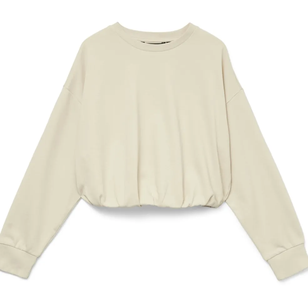VERO MODA DAME SWEATSHIRT VMVIANA - Oatmeal