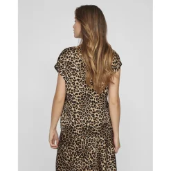 VERO MODA dame top VIELLETTE - Caramel Café LEO