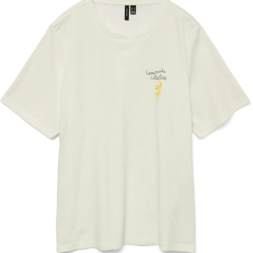 VERO MODA DAME TOP VMAYA CATY - Snow White Lemonade