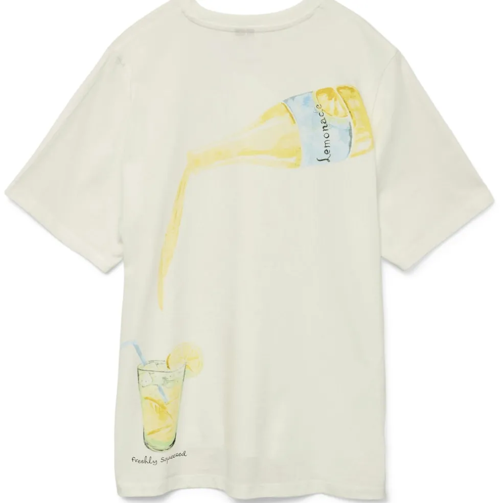 VERO MODA DAME TOP VMAYA CATY - Snow White Lemonade