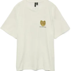 VERO MODA DAME TOP VMAYA CATY - Snow White Artichoke