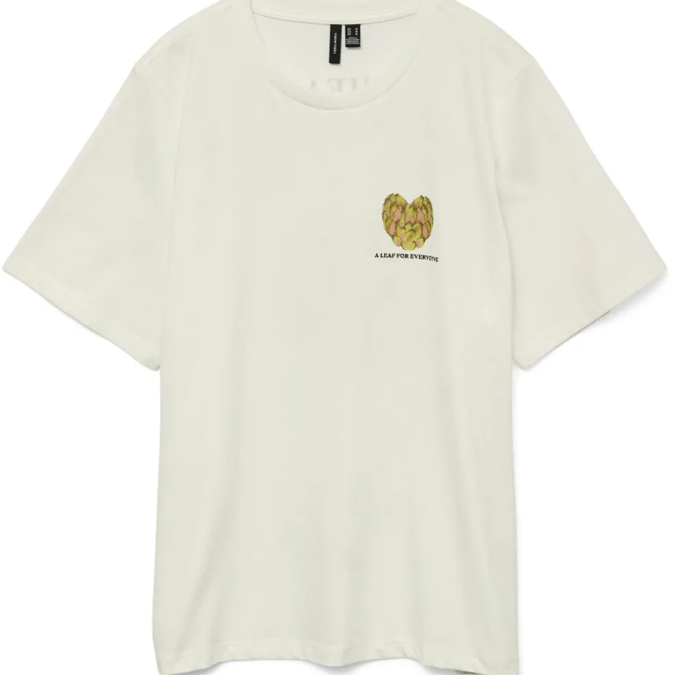 VERO MODA DAME TOP VMAYA CATY - Snow White Artichoke