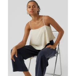 VERO MODA dame top VMELEANOR - Birch