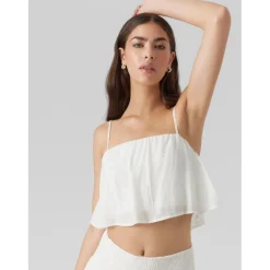 VERO MODA dame top VMFELICIA - Bright White