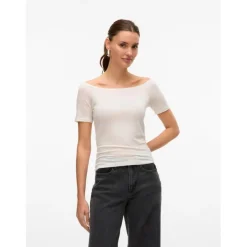 VERO MODA dame top VMFIONA - Snow white