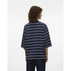 VERO MODA dame top VMMOLLY - Navy Blazer snow white