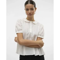 VERO MODA DAME TOP VMROXANNE - Snow white