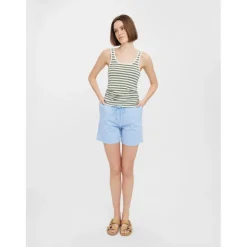 Vero Moda dame top VMSAILOR - Laurel Wreath SNOW WHITE